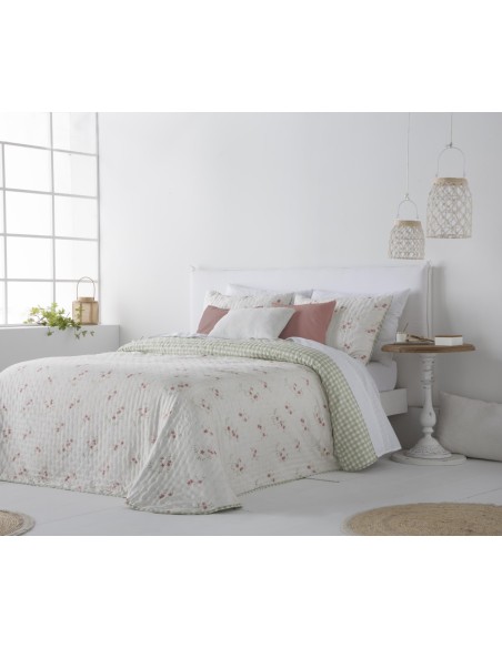 Colcha Bouti Primavera Verano Reversible Fundeco Aurora