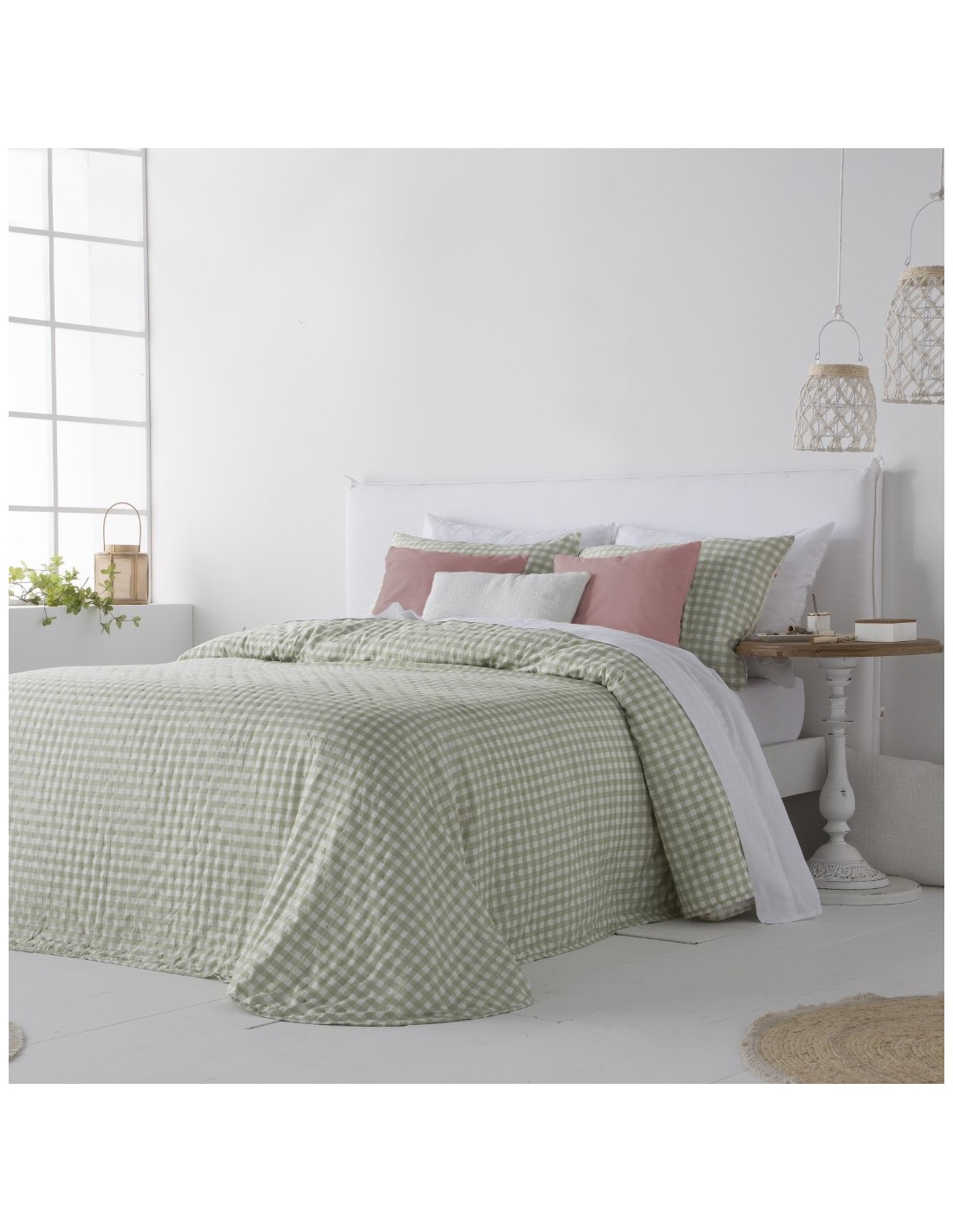 Colcha Bouti Primavera Verano Reversible Fundeco Aurora