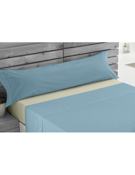 Juego sábanas estampadas Cuca 003-AZUL