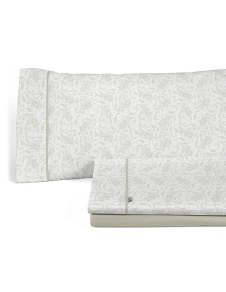 Juego sábanas estampadas Lara 138-PIEDRA