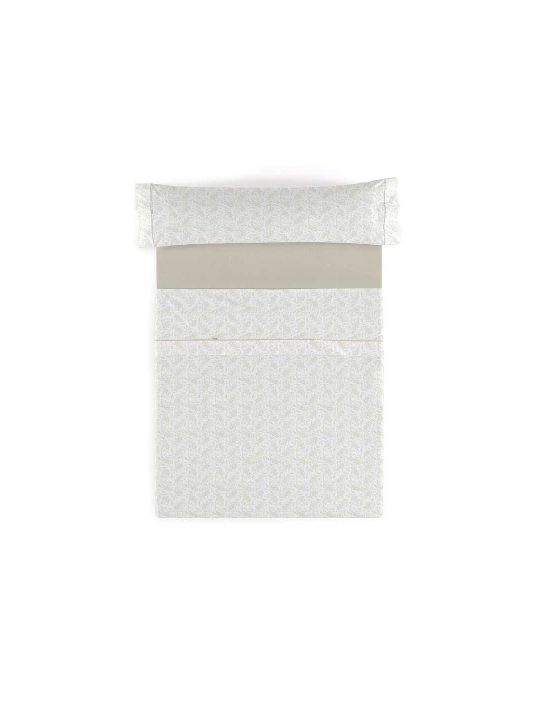 Juego sábanas estampadas Lara 138-PIEDRA