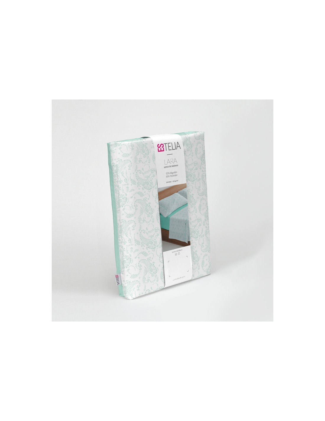 Juego sábanas estampadas Lara 316-AQUA