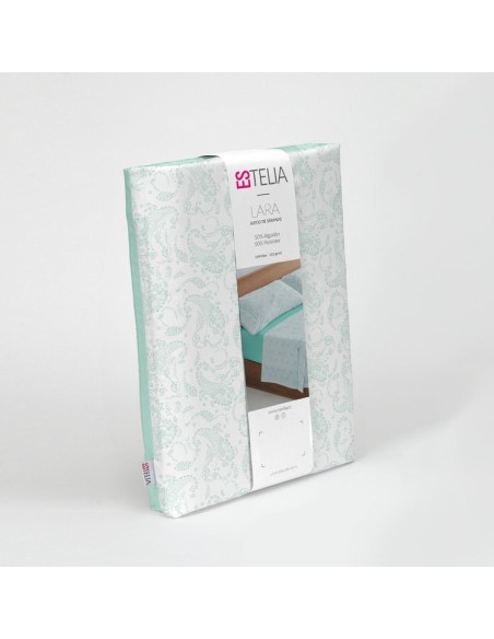 Juego sábanas estampadas Lara 316-AQUA