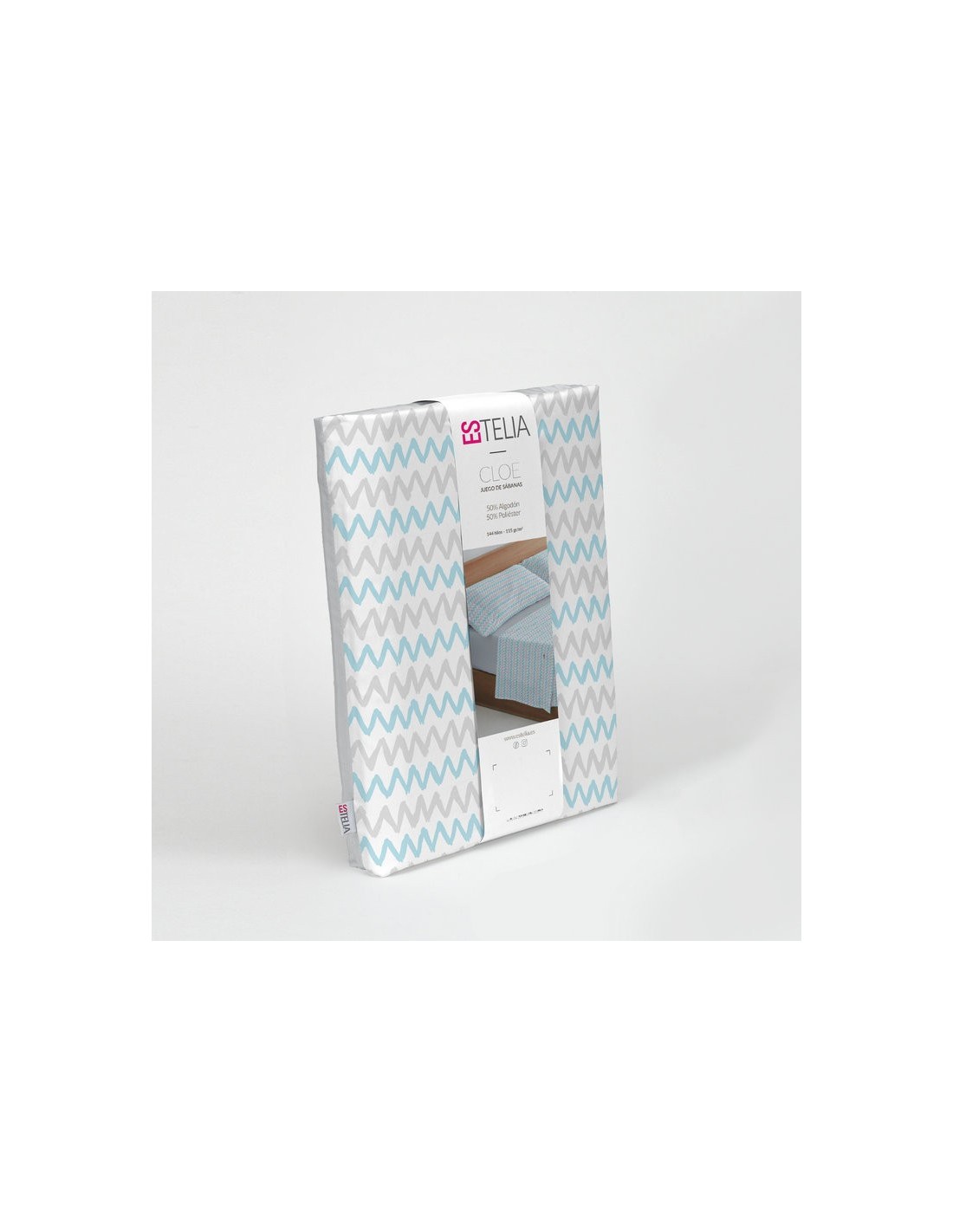 Juego sábanas estampadas Cloe 003-AZUL