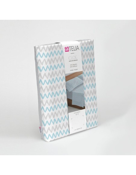 Juego sábanas estampadas Cloe 003-AZUL