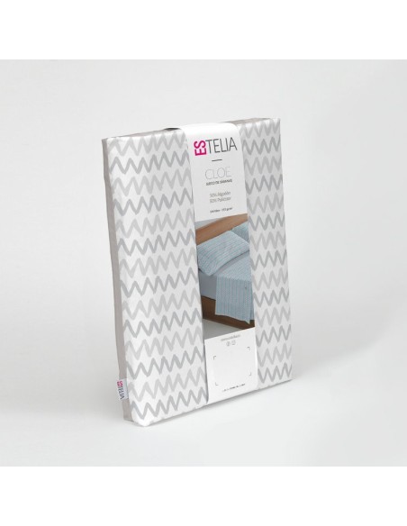 Juego sábanas estampadas Cloe 016-GRIS