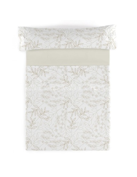 Juego sábanas estampadas algodón Circe 021-CREMA