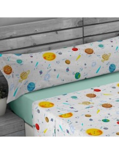 Juego de sábanas estampado Space
