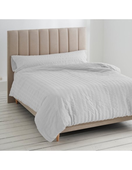 Dúo de funda nórdica y almohada Amán 001-BLANCO