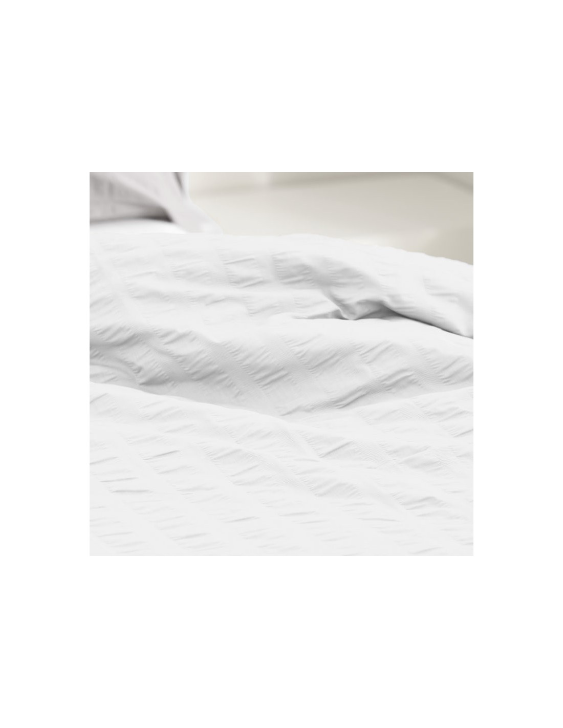 Dúo de funda nórdica y almohada Amán 001-BLANCO