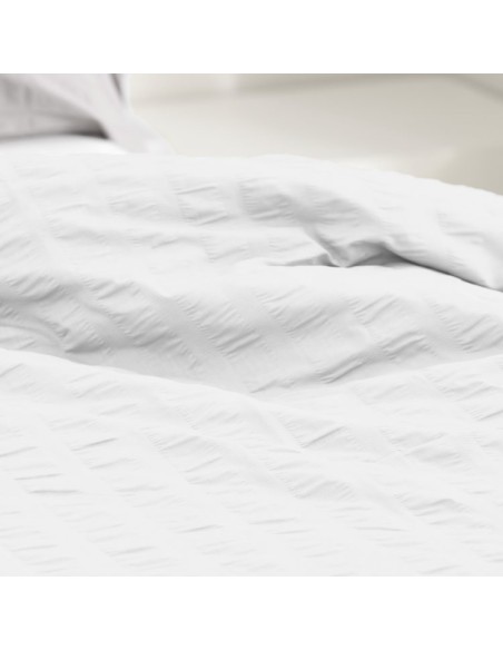 Dúo de funda nórdica y almohada Amán 001-BLANCO