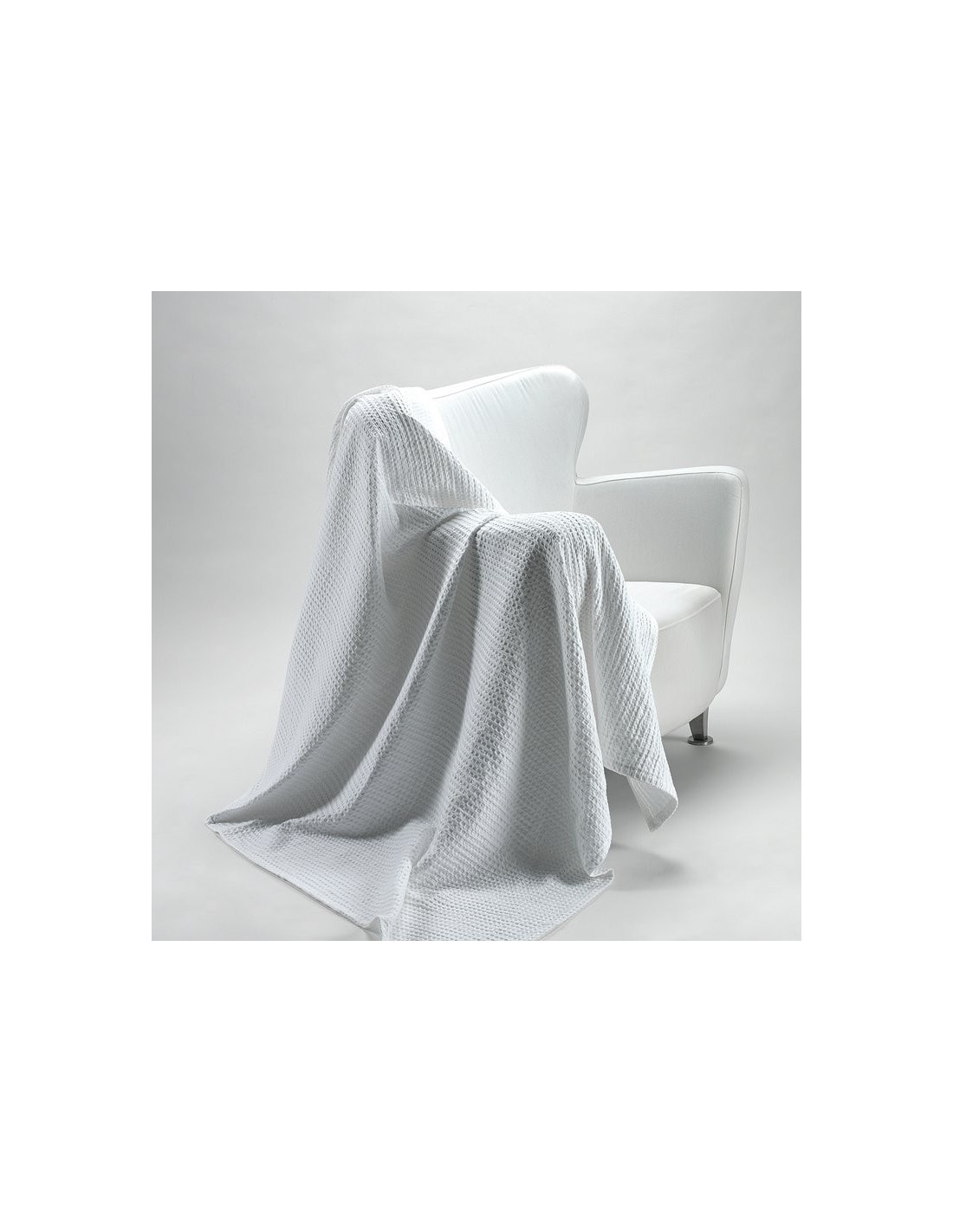 Colcha cubrecama tejida Banús 001-BLANCO