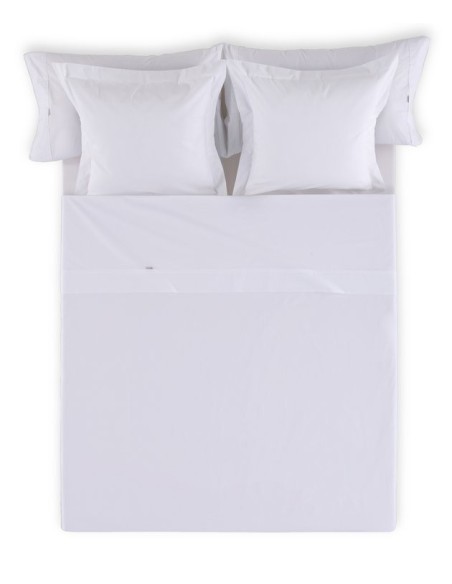 Sábana encimera COMBI LISOS. 100% algodón (144 hilos) 001-BLANCO