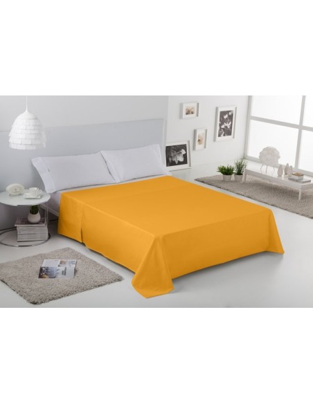 Sábana encimera COMBI LISOS. 100% algodón (144 hilos) 081-MAIZ