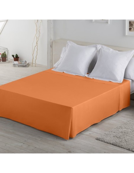 Sábana encimera COMBI LISOS. 100% algodón (144 hilos) 331-MANGO
