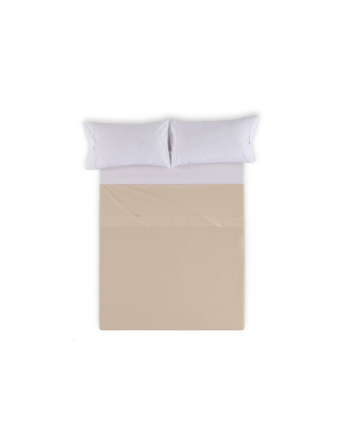 Sábana encimera COMBI LISOS. 100% algodón (144 hilos) 138-PIEDRA