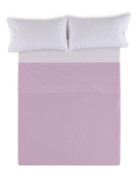 Sábana encimera COMBI LISOS. 100% algodón (144 hilos) 116-MALVA