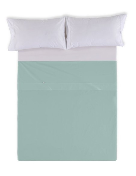 Sábana encimera COMBI LISOS. 100% algodón (144 hilos) 316-AQUA