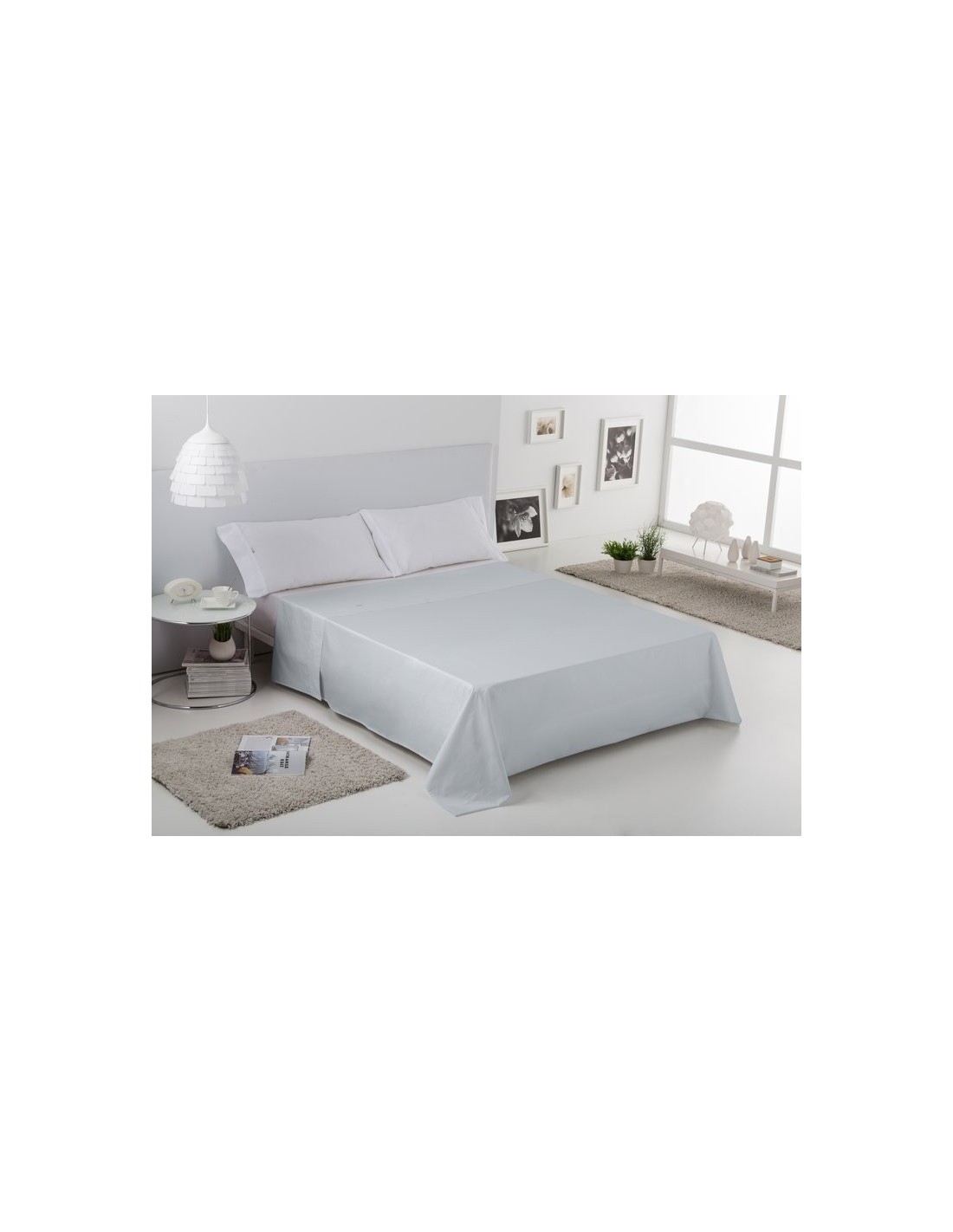 Sábana encimera COMBI LISOS BIÉS. 100% algodón (200 hilos) 024-PERLA