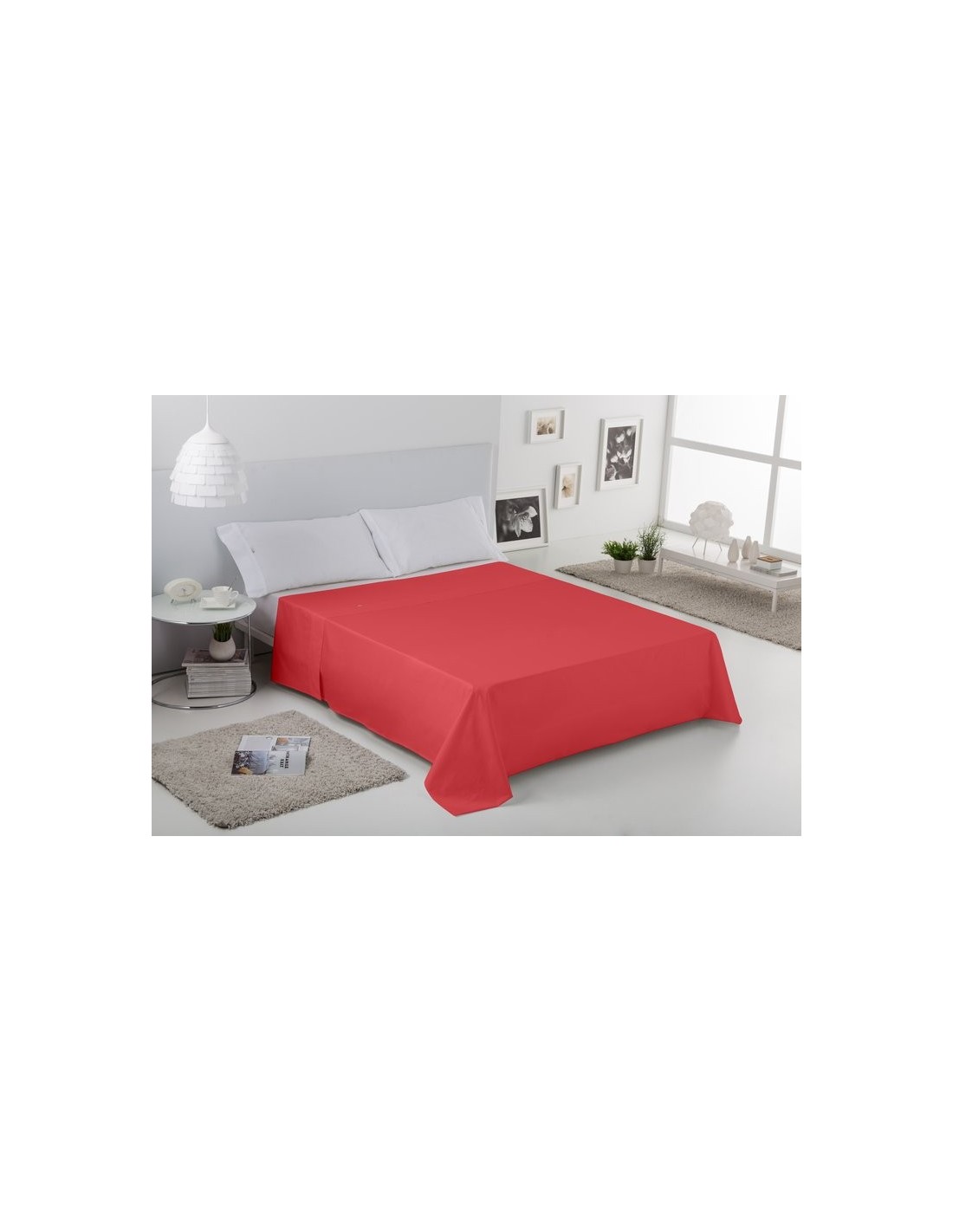 Sábana encimera COMBI LISOS 014-ROJO