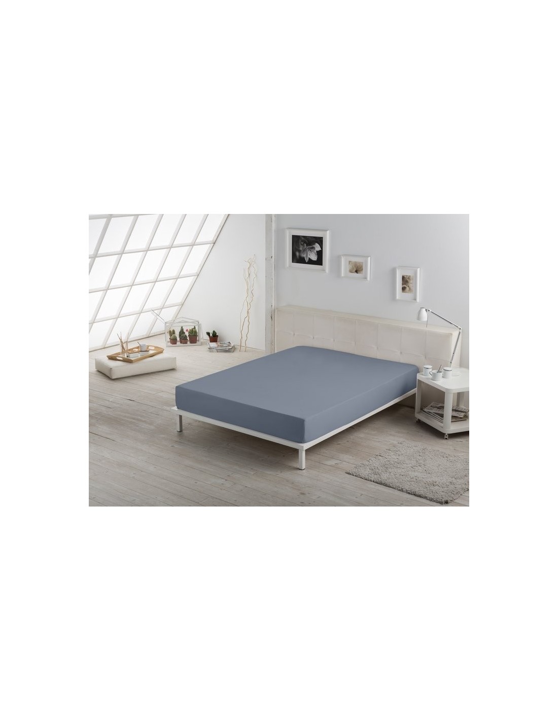 Bajera ajustable COMBI LISOS. 100% algodón (200 hilos) 254-ACERO