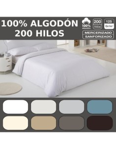 Funda nórdica COMBI LISOS. 100% algodón (200 hilos)