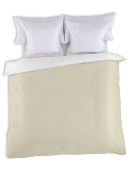 Funda nórdica bicolor algodón 146-BLANCO-PIEDRA
