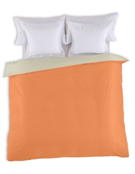Funda nórdica bicolor algodón 343-MANGO-PIEDRA