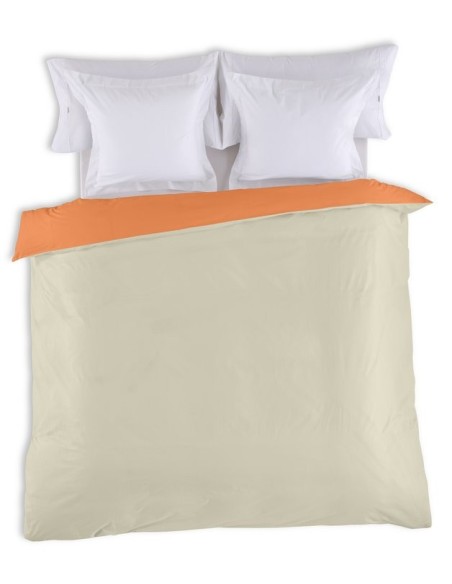Funda nórdica bicolor algodón 343-MANGO-PIEDRA