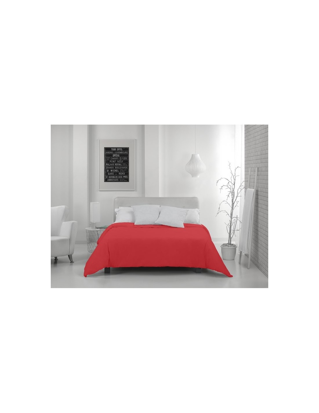 Funda nórdica COMBI LISOS 014-ROJO