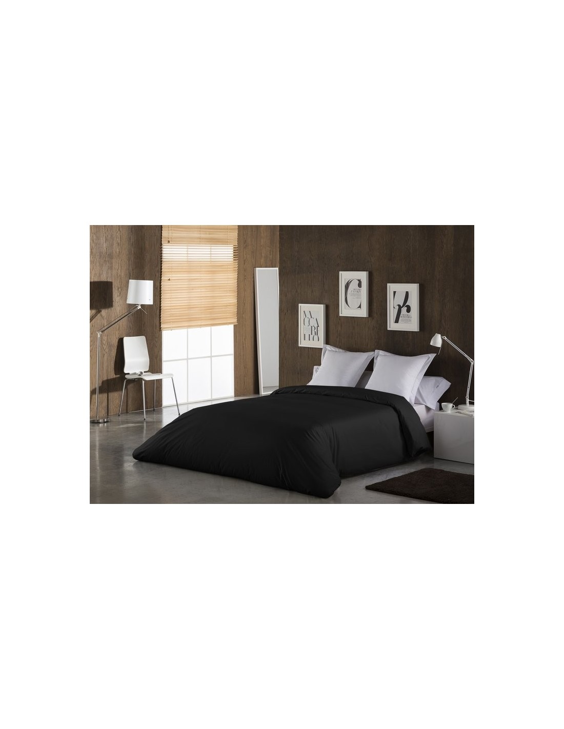 Funda nórdica COMBI LISOS 113-NEGRO