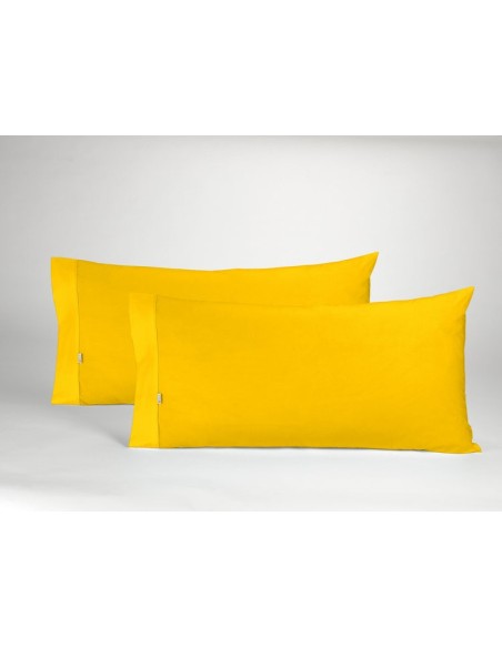 Funda de almohada COMBI LISOS 114-MOSTAZA