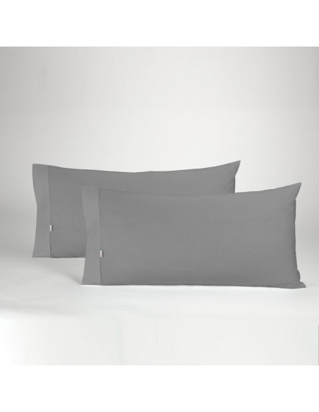 Funda de almohada COMBI LISOS 364-TITANIO