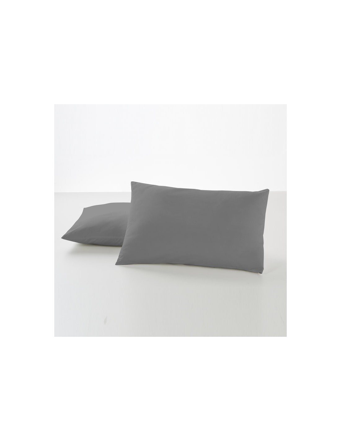 Funda de almohada COMBI LISOS 364-TITANIO