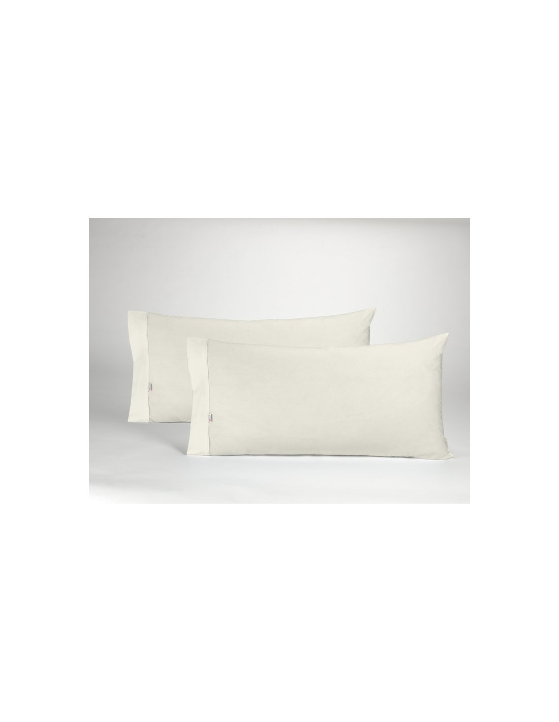 Funda de almohada COMBI LISOS. 100% algodón (144 hilos) 021-CREMA