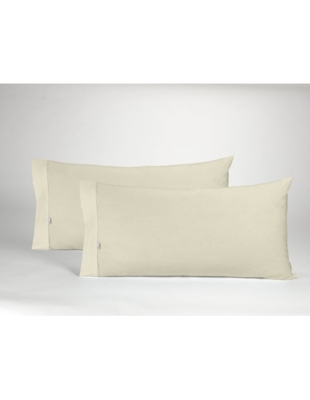 Funda de almohada COMBI LISOS. 100% algodón (144 hilos) 138-PIEDRA