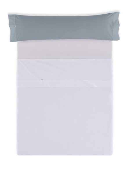 Funda de almohada COMBI LISOS. 100% algodón (144 hilos) 254-ACERO