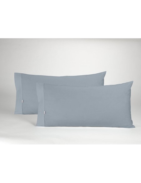 Funda de almohada COMBI LISOS. 100% algodón (144 hilos) 254-ACERO