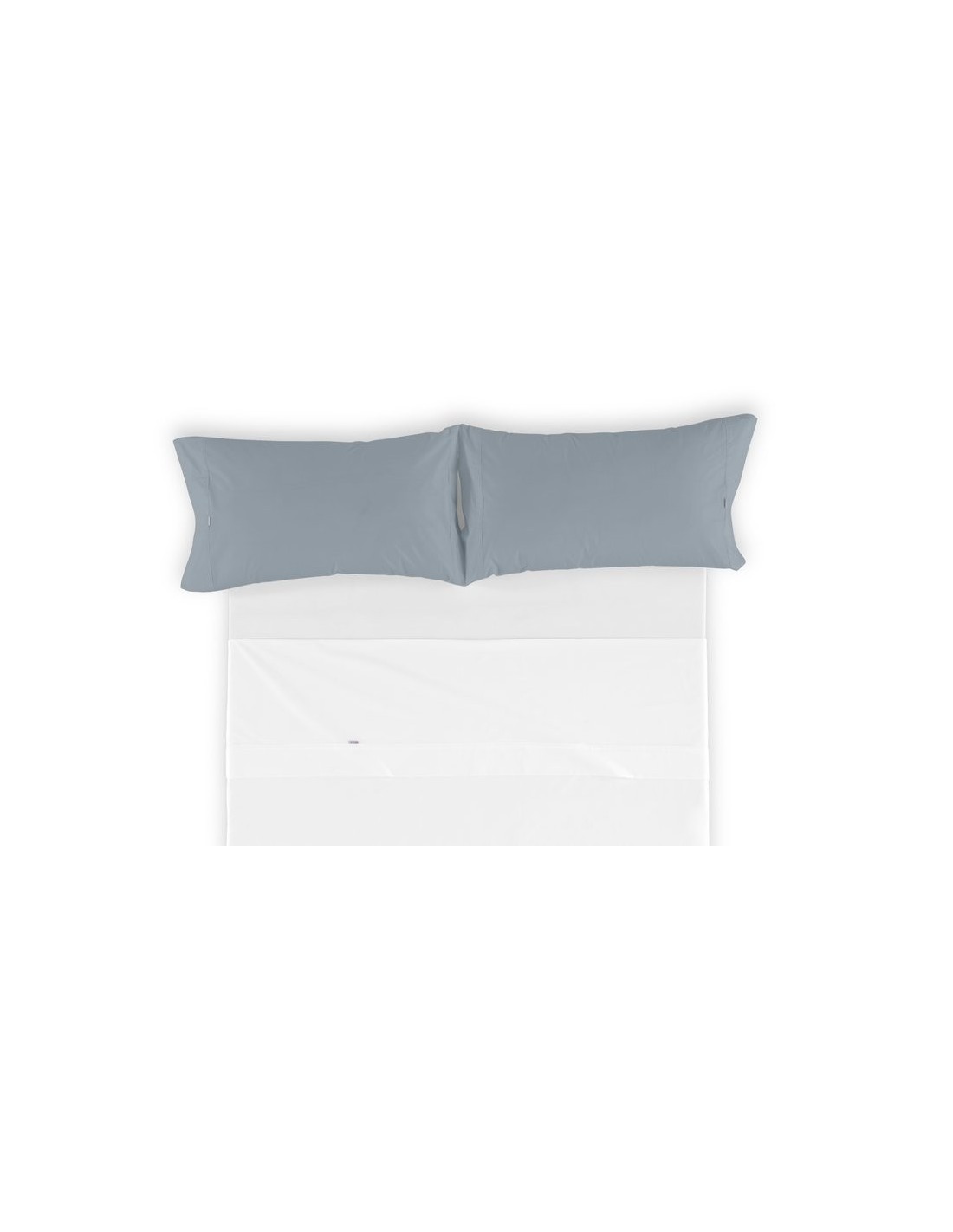 Funda de almohada COMBI LISOS BIÉS. 100% algodón (200 hilos) 254-ACERO