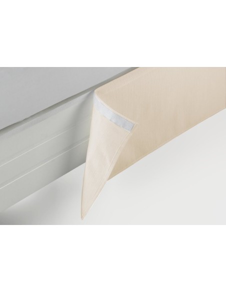 CUBRE CANAPE RUST. LISO VELCRO 50/50 021-CREMA