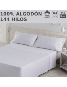Juego de sábanas LISOS HOSTELERIA. 100% algodón