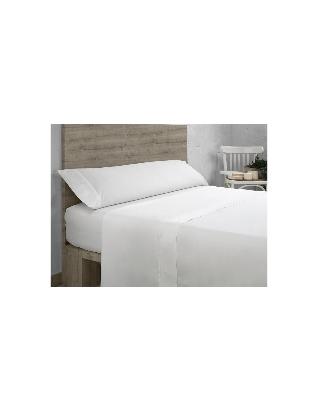 Funda almohada doble pespunte 001-BLANCO