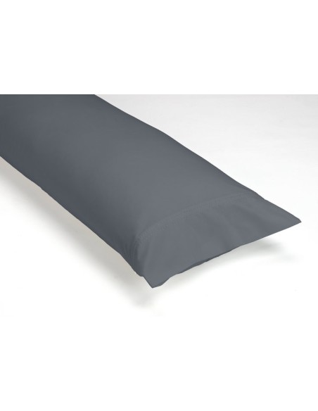 Funda almohada doble pespunte 350-CENIZA