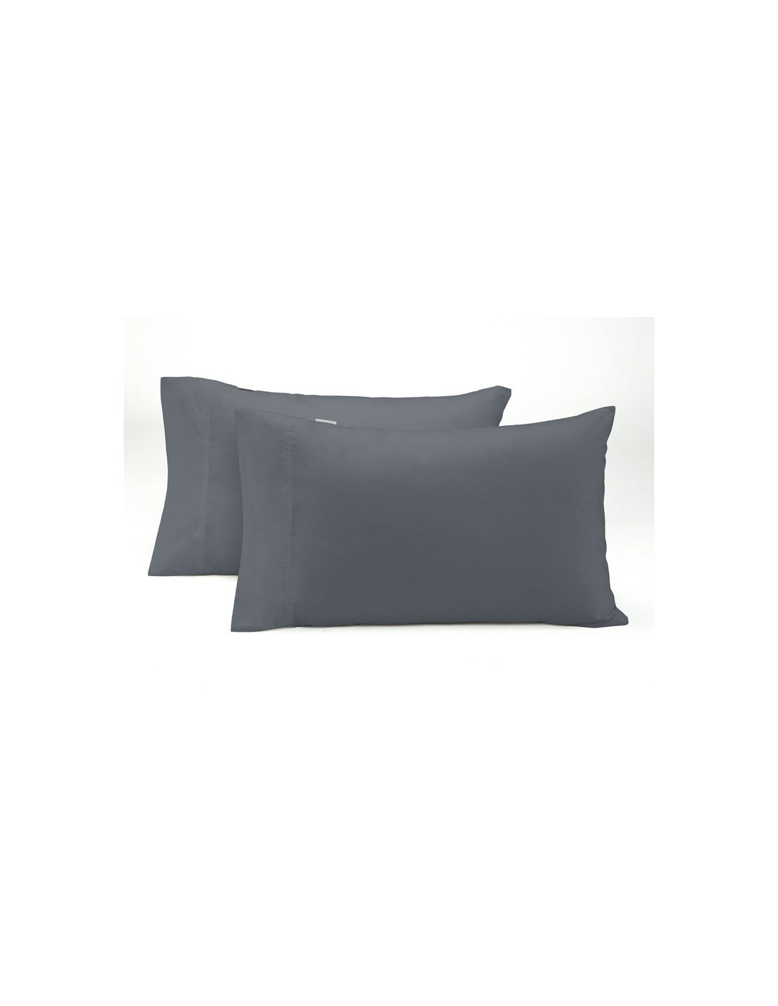 Funda almohada doble pespunte 350-CENIZA