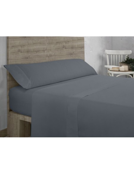 Funda almohada doble pespunte 350-CENIZA