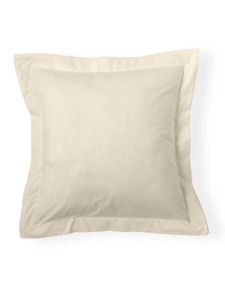 Funda de cojín Combi Lisos. Algodón y poliéster 021-CREMA