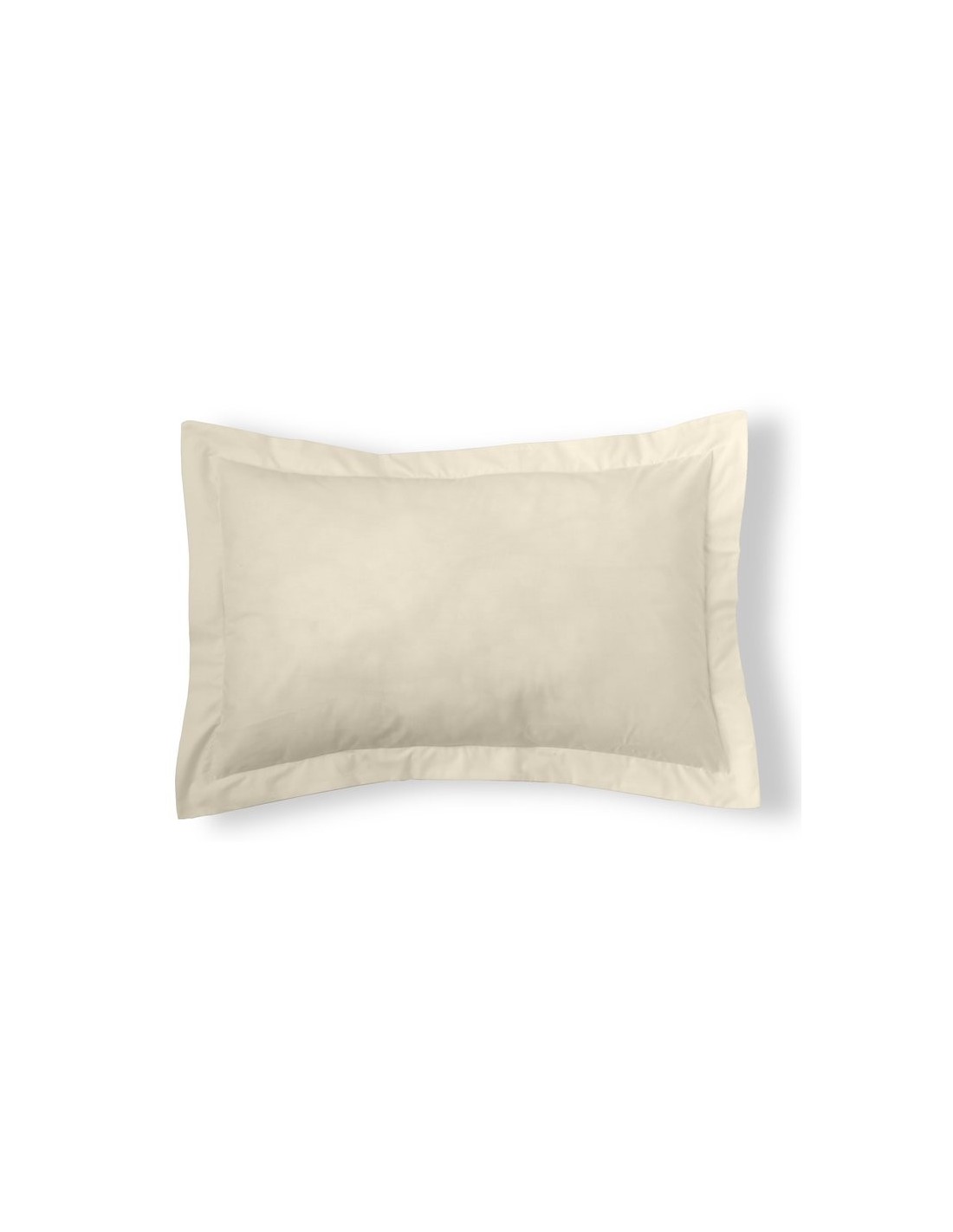 Funda de cojín Combi Lisos. Algodón y poliéster 021-CREMA