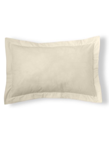 Funda de cojín Combi Lisos. Algodón y poliéster 021-CREMA