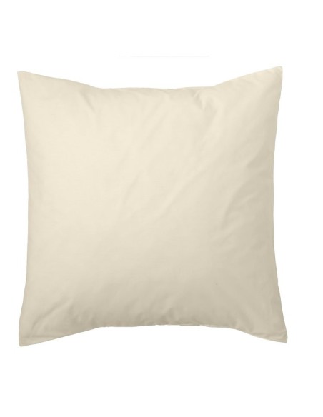 Funda de cojín Combi Lisos. Algodón y poliéster 021-CREMA