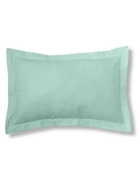 Funda de cojín Combi Lisos. Algodón y poliéster 316-AQUA